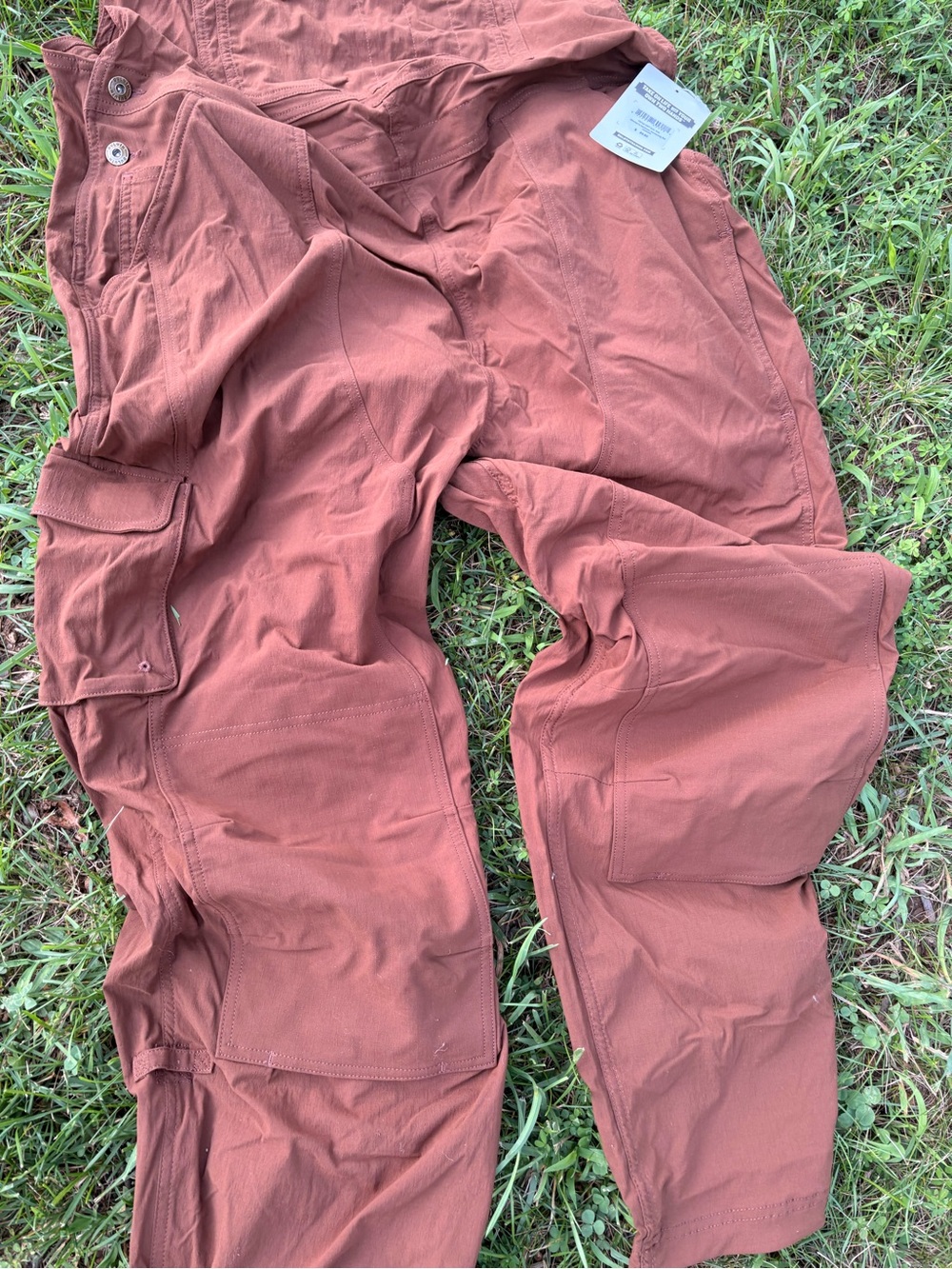 NWT Duluth Trading Co Rust-Brown Women's Gardening Bib Overalls 🪴 - Picture 5 of 7